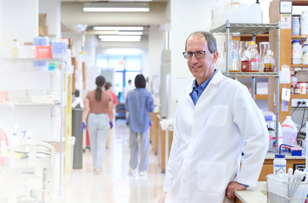 Perelman School of Medicine Chief Scientific Officer Michael Ostap, PhD, in his laboratory.